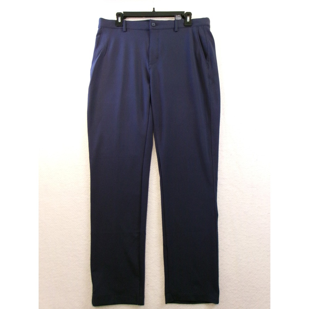 Greg Norman Shark Mens Navy Blue Performance Golf Pants 34x32 NWT
